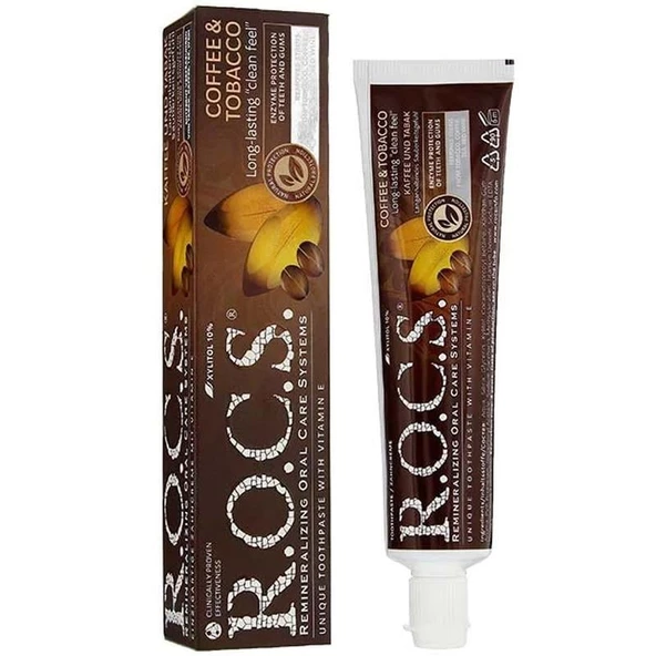 R.O.C.S. Kahve ve Tütün Lekelerine Karşı Florürsüz Diş Macunu 60 ml