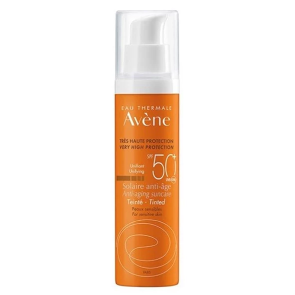 Avene Solaire Tinted Anti-age SPF50+ Yaşlanma Karşıtı Renkli Güneş Koruyucu 50 ml
