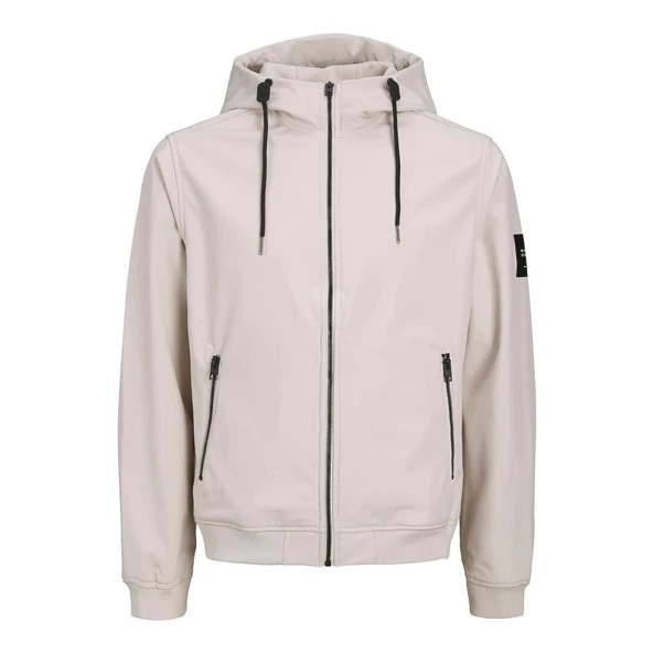 Jack & Jones 12236300 Jjebasic Softshell Hood Noos Ay Işığı