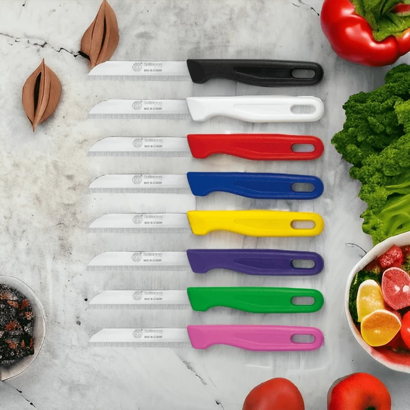 GGS Solingen 6'lı Meyve Bıçağı Delikli Siyah - Resim 5