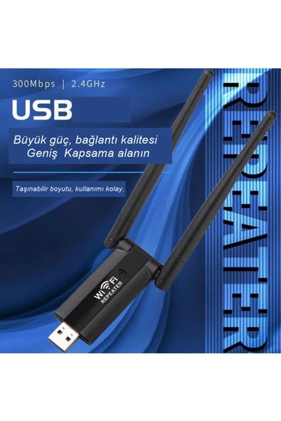 Wifi Repeater Kablosuz Sinyal Güçlendirici Access Point 300mbps - 4