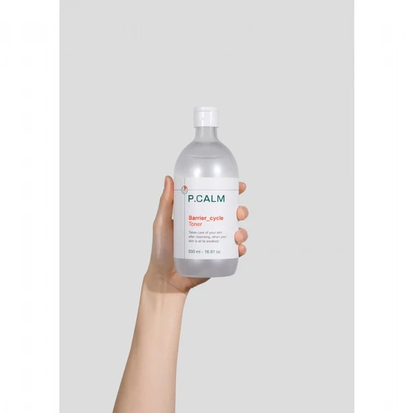 P.Calm Barrier Cycle Toner - Sebum Dengesi Sağlayan Siyah Nokta ve Akne Karşıtı Vegan Tonik (500ML) - 2