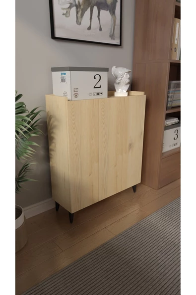 Mirobi İliana 3 Kapaklı 4 Raflı Çok Amaçlı Dolap, Banyo Dolabı, Mutfak Dolabı Rivoli - 2