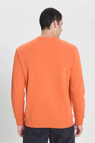 Lee Regular Fit Normal Kesim %100 Pamuk Sıfır Yaka Sweatshirt - 5