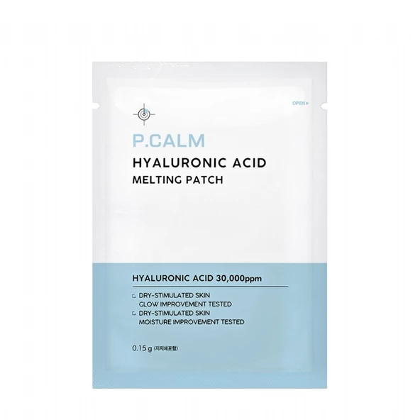 P.Calm Hyaluron Acid Melting Patch - %97 Kolajen ve %3 Hyaluronik Asit İçeren Ciltte Eriyen Patch (5 adet)