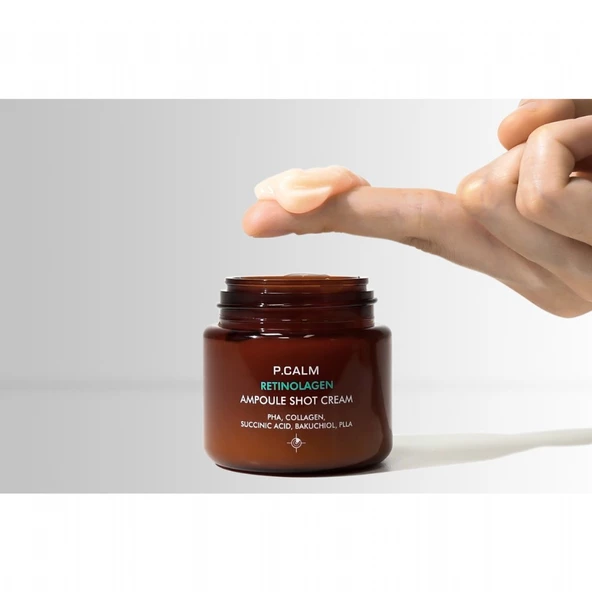 P.Calm Retinolagen Ampoule Shot Cream - Retinol + Kolajen İçerikli Kırışıklık ve Gözenek Karşıtı Krem - 3