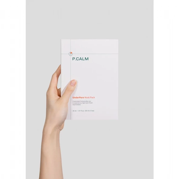 P.Calm UnderPore Mask Pack - Aydınlatıcı Sakinleştirici ve Siyah Nokta Karşıtı Yüz Maskesi (5 adet) - 2