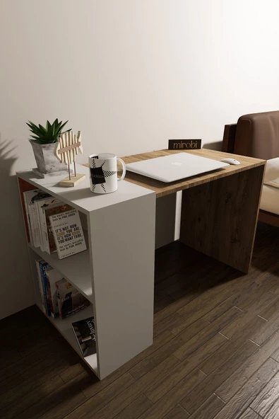 Mirobi Amisos Çalışma Masası Kitaplıklı Ofis Masası Atlantik - 2