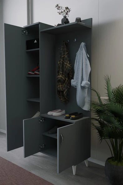 Mirobi Eko Portmanto Vestiyer Antrasit - 2