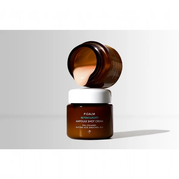 P.Calm Retinolagen Ampoule Shot Cream - Retinol + Kolajen İçerikli Kırışıklık ve Gözenek Karşıtı Krem - 4