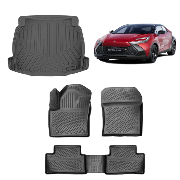 Rİzline Toyota C-HR 2023 Sonrası Paspas ve Bagaj Havuzu  Set ürün görseli
