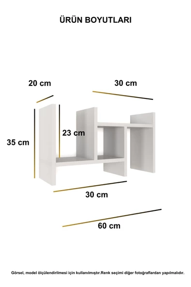 Mirobi Arles 2 Masa Üstü Ayarlanabilir Raf İki Raflı Masa Tezgah Üstü Organizer Masa Düzenleyici Tez - 4
