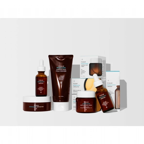 P.Calm Retinolagen Ampoule Pad - Retinol + Kolajen İçerikli Kırışıklık ve Gözenek Karşıtı Yüz Pedi - 5