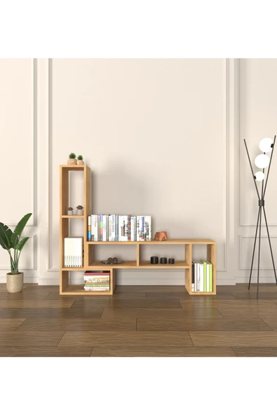 Mirobi Çok Şekilli Fonksiyonel Tv Sehpası, Dekoratif Sehpa-Kitaplık, Blok Tv Ünitesi, Rivoli - 2