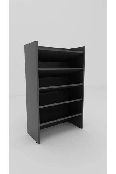 Mirobi Nalani 5 Katlı 5 Bölmeli Dekoratif Ayakkabılık Antrasit - 3