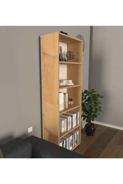 Mirobi Modern 5 Raflı Kitaplık Dekoratif Kitaplık Rivoli - 3