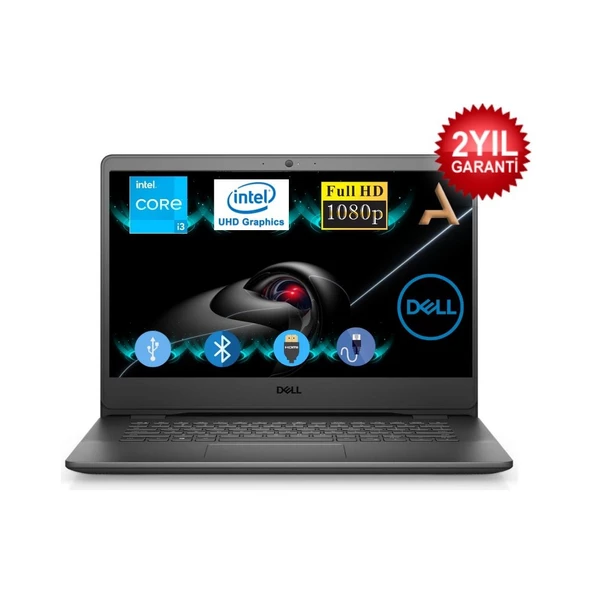 Vostro 3400 Intel Core I3 1115G4 16GB 512GB Sdd N4001VN3400U0027 Fdos 14" Hd Taşınabilir Bilgisayar