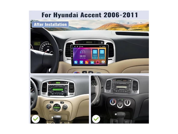 Hyundai Accent Era Multimedya (2006-2011) 6 GB RAM 128 GB Hafıza 8 Çekirdek Navigatör X-Premium Series - Resim 11
