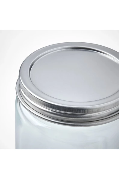 IKEA CITRONHAJ cam paslanmaz çelik 35 cl baharat kavanozu 4 adet - 2