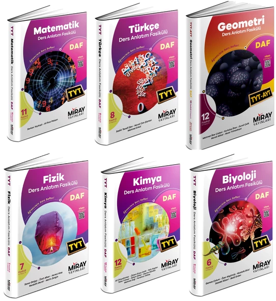 Miray 2025 Tyt Sayısal Ders Anlatım Fasikülleri Seti 6 Kitap