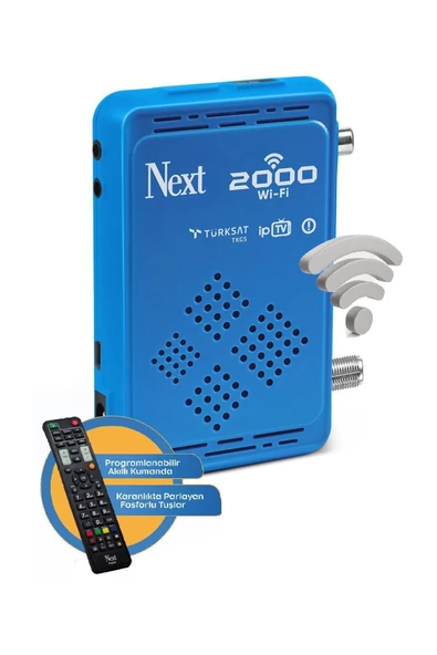 Next 2000 Çanaklı - Çanaksız Dahili Wi-Fi Full HD Uydu Alıcı - Resim 2