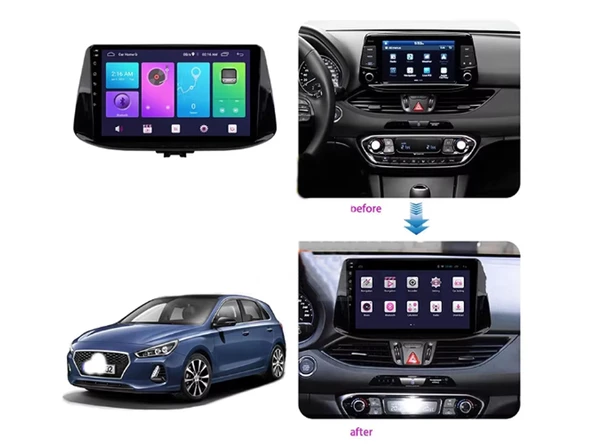 Hyundai i30 Multimedya (2017-2022) 8 GB RAM 128 GB Hafıza 8 Çekirdek Navigatör Premium Series - Resim 11