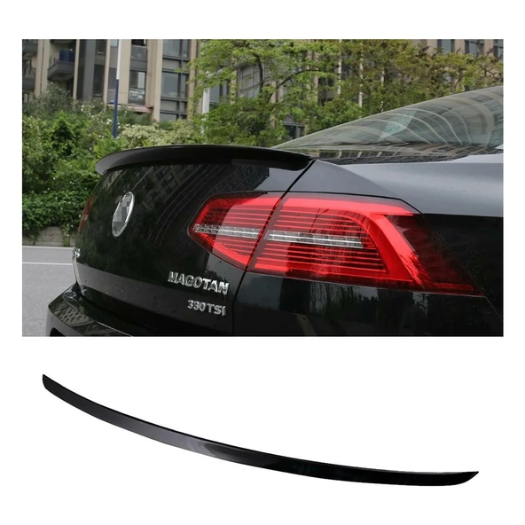 Vw Passat B8 Boyalı Spoiler (Pianoblack) 2015+