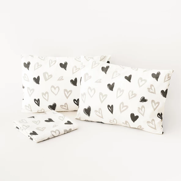 Soley | Mix & Match | Lover | %100 Pamuk Çift Kişilik Çarşaf Seti - 3