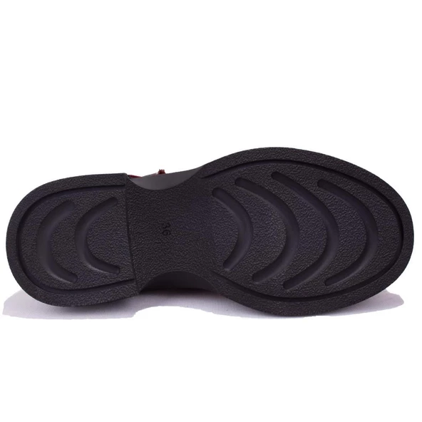 Dagoster DZA07-1004213 Bordo Günlük Spor Klasik  Kadın Ayakkabı - 4