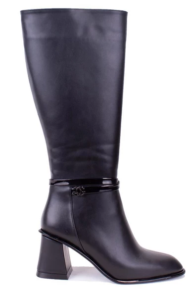 Dagoster DZA07-1032901 Siyah  Klasik Topuklu  Kadın Çizme - 2