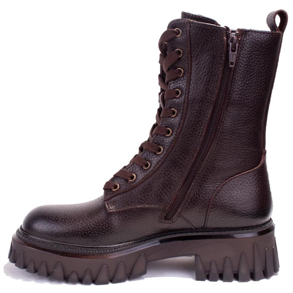 Hammer Jack 10224640 Sherly Kahve Ortopedik Günlük Deri Kadın Bot - 2