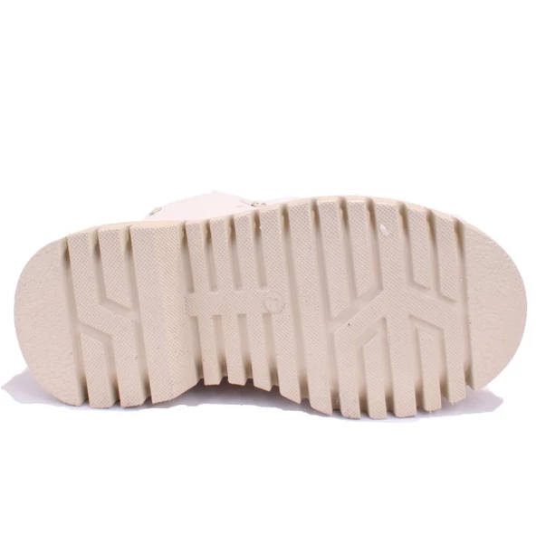 Hammer Jack Soloj 10224730 Bej Ortopedik Günlük Düz Topuk Kadın Deri Bot - 4