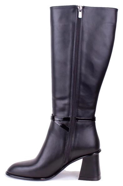 Dagoster DZA07-1032901 Siyah  Klasik Topuklu  Kadın Çizme - 3