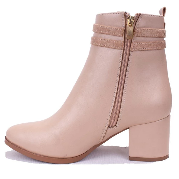 Dagoster DZA07-928565 Nut Klasik Topuklu Kadın Bot - 3