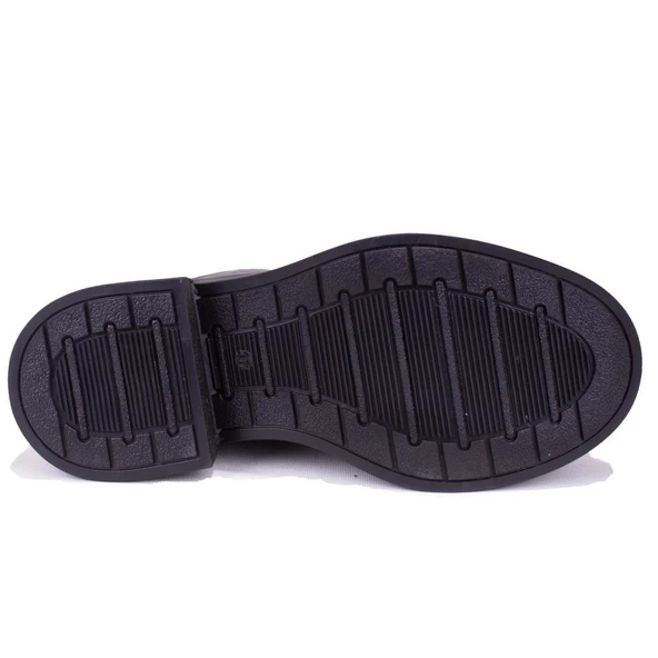 Dagoster DZA07-3892402 Siyah Günlük Düz Taban Kadın Bot - 4