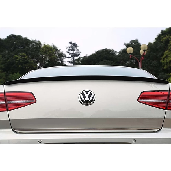 Vw Passat B8 Boyalı Spoiler (Pianoblack) 2015+ - 2