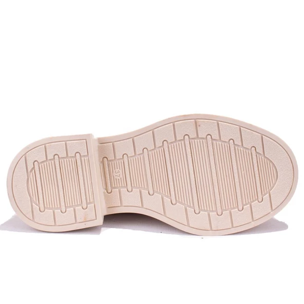 Dagoster DZA07-3892401 Bej Günlük Düz Taban Kadın Bot - 4