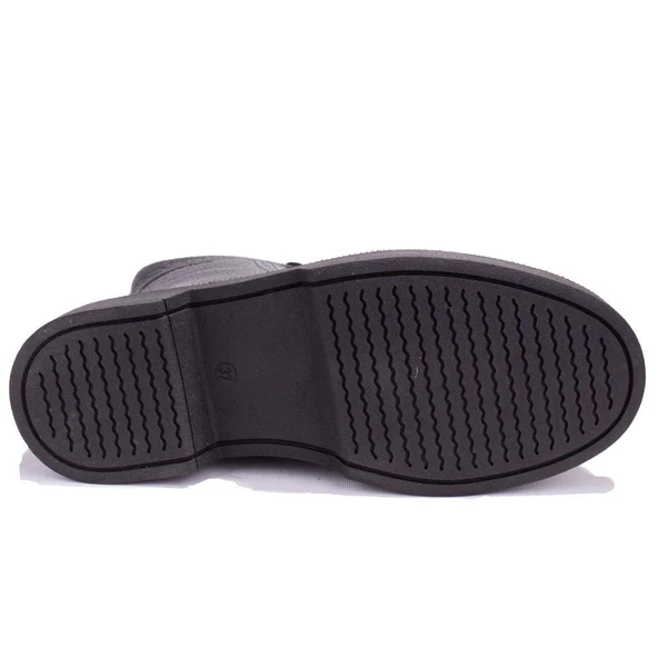 Hammer Jack 8309951 Clee Siyah Ortopedik Günlük Düz Topuk Deri Kadın Bot - 4