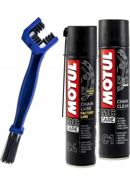 Motul Zincir Bakım C1 C4 Zincir Temizleme Fırçası Set