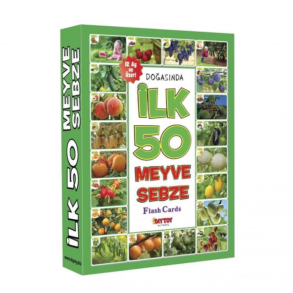 Taba Diytoy İlk 50 Meyve-Sebze Kartları