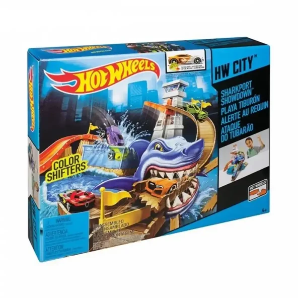 Hot Wheels Renk Değiştiren Araçlar Sharky Yarış Seti