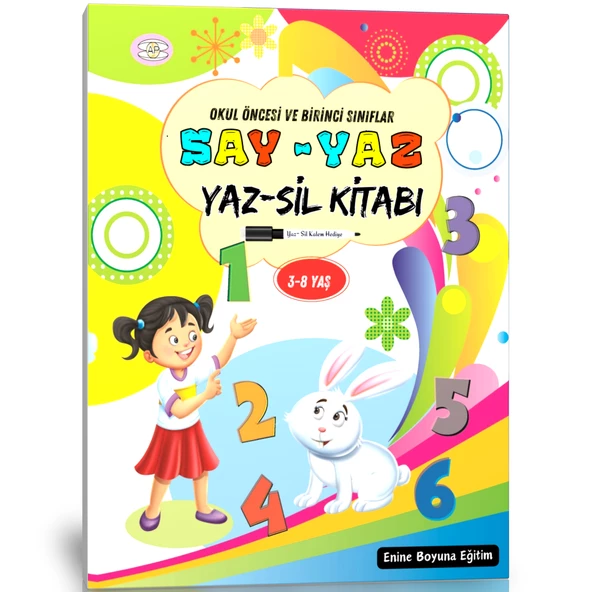 Okul Öncesi ve Birinci Sınıflar SAY-YAZ YAZ-SİL Kitabı