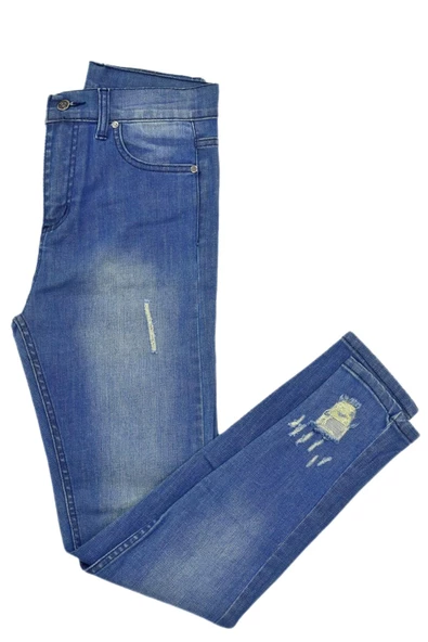 Kadın Eskitme Model Jeans BGL-ST03914 - Resim 7