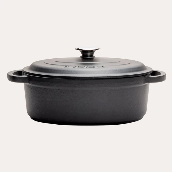 SÜREL Oval Tencere SİYAH 23 x 29 cm - 2