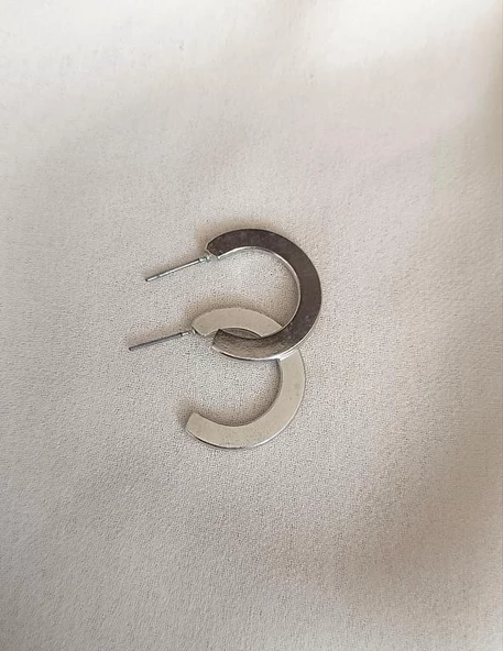 Küpe Kalın Halka Model Kadın Küpe Takı Aksesuar Nişan Düğün Kına Özel Gün - 4