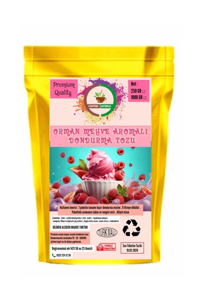 Orman Meyveli Dondurma Karışım Tozu - 250 GR