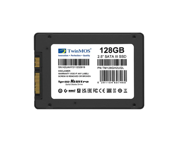 TwinMOS TM128GH2UGL H2 Ultra 128GB 580/550MB/S 2.5" SATA3 3DNAND SSD Disk Gri - 4