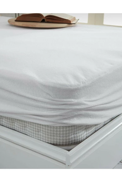 Madame Blue 150x200 Beyaz Micro Fitted Sıvı Geçirmez Alez - Yatak Koruyucu