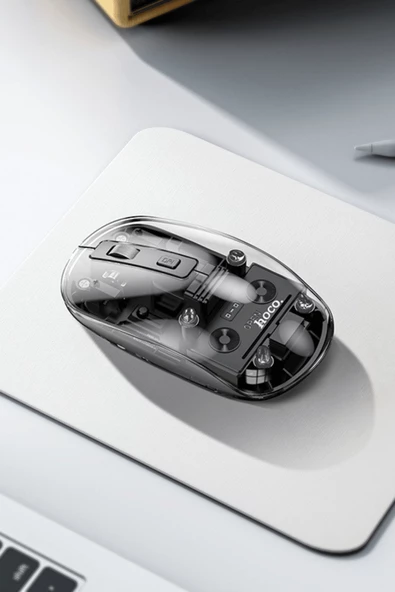 Hoco GM29 2.4G Mysterious Business Çift Modlu Sessiz Kablosuz Mouse - Resim 12