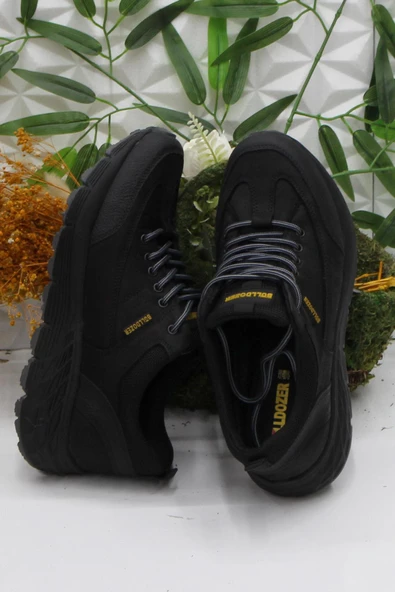 Bulldozer 250069 Siyah Nubuk Orijinal Ürün Kauçuk Taban Erkek Ayakkabı - Resim 4